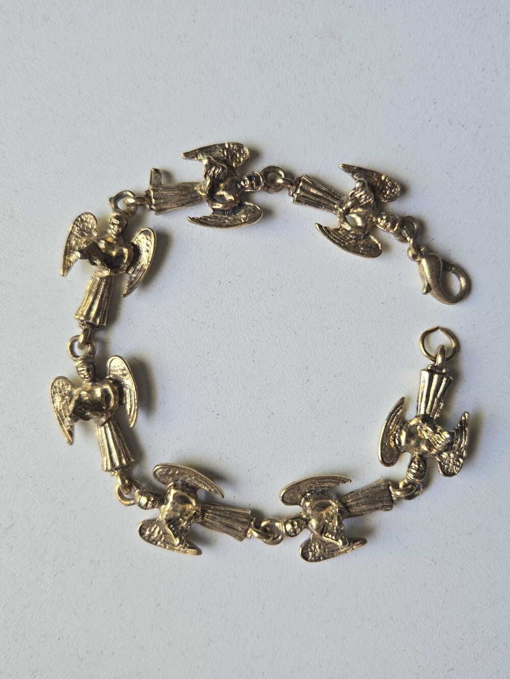 Vintage Gilded Angels Bracelet